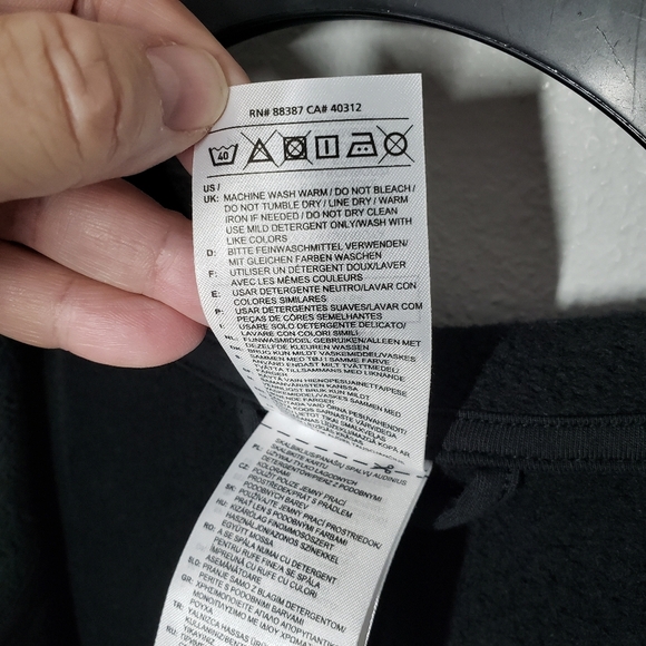 Adidas Essentials Full Zip Hoodie Track Jacket Black size XL Tall NEW - Picture 6 of 9